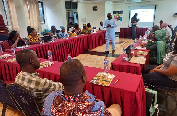 Albert Akoubila, Education Development Manager at SfL facilitating the workshop