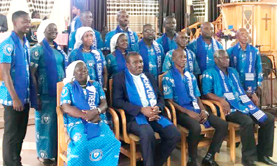 Members of the executive of the Ga Presbytery Singing Band Union of the Presbyterian Church of Ghana