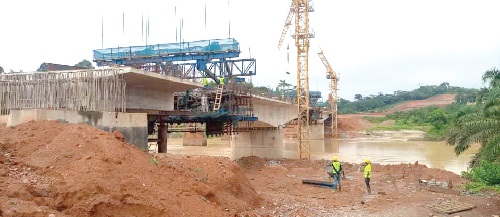 Work on the Twifo Praso bridge is almost complete