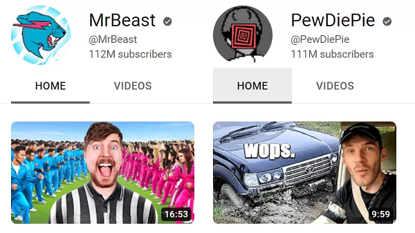 MrBeast overtakes PewDiePie as most-subscribed YouTuber