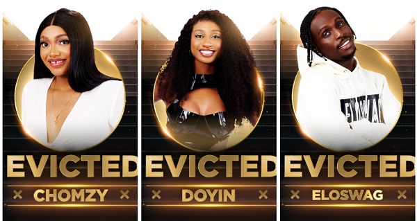 BBNaija: Evicted Chomzy, Doyin, and Eloswag now guests in Big Brother’s House