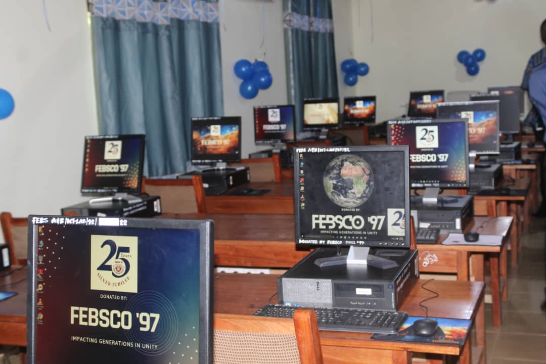Field Engineers Basic School ICT Lab with computers to step up youth knowledge. Picture: ESTHER ADJORKOR ADJEI