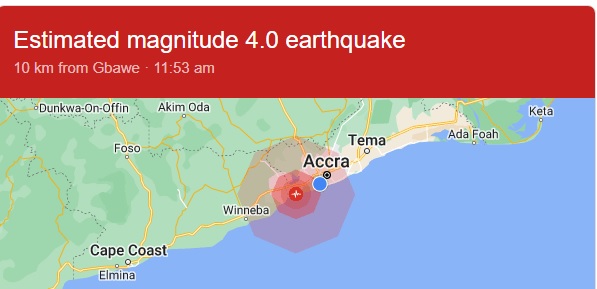 Earth tremor hits Accra again