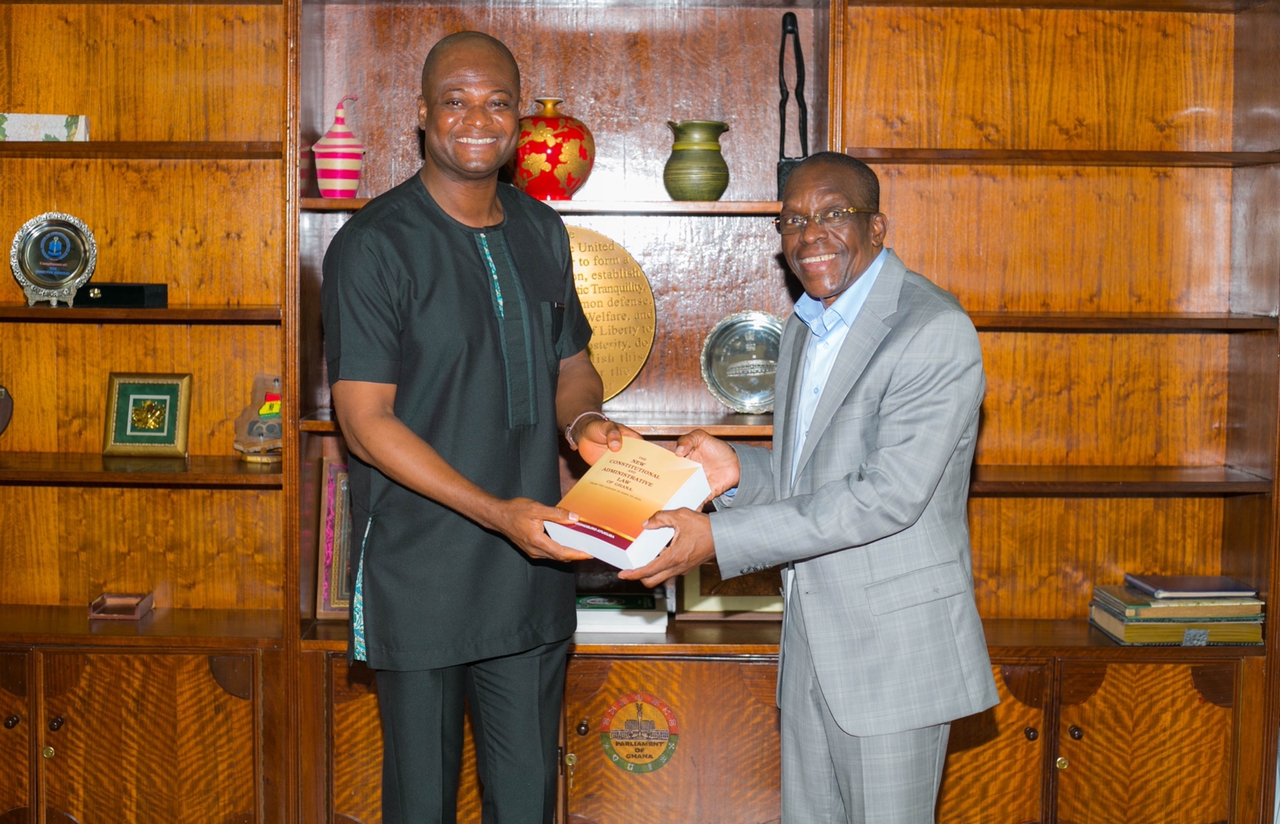Prof. Atuguba presents new book to Speaker