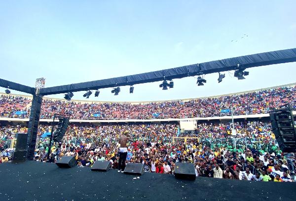 Record attendance as Shatta Wale and Medikal fill Accra Sports Stadium to its rafters