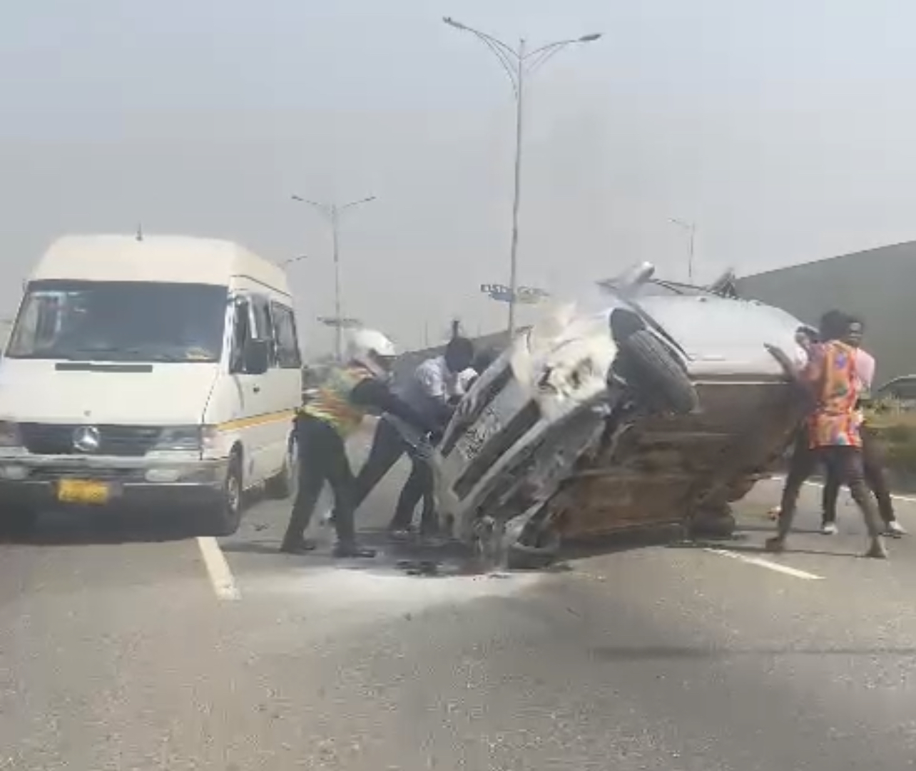 Accra: Friday afternoon accident on N1 [VIDEO]