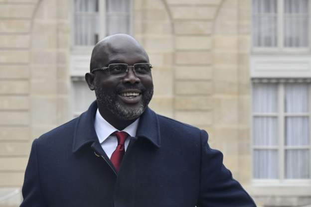 Liberians have criticised Mr Weah's planned trip to Qatar