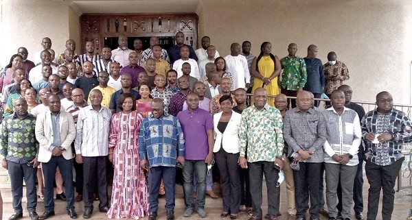 Mr Dan Botwe (third from left on front row) and Mrs Assan (fourth from left on first row) with participants in a group picture