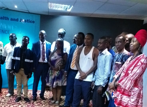 Some members of the coalition after the press conference