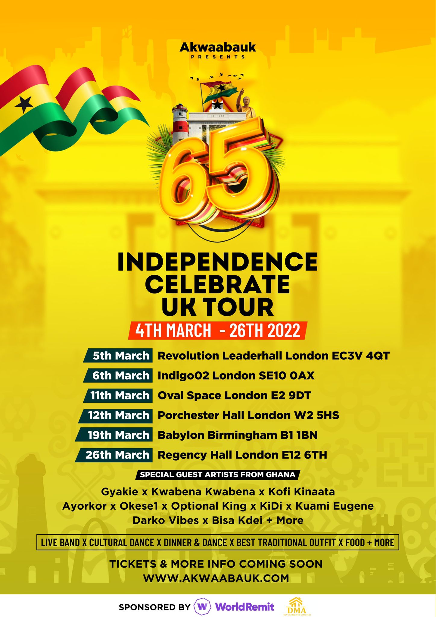 Kidi, Kuami Eugene, Gyakie and others to join Ghana’s Independence Day celebrations in UK