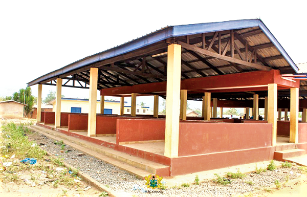 The newly built market which has started deteriorating even before the project is handed over