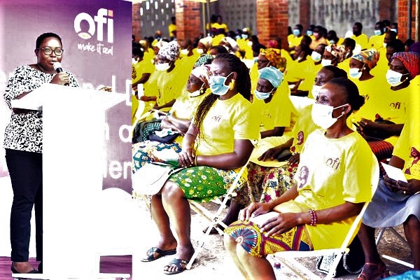 Dr Patricia Adu-Yeboah (left) addressing a session