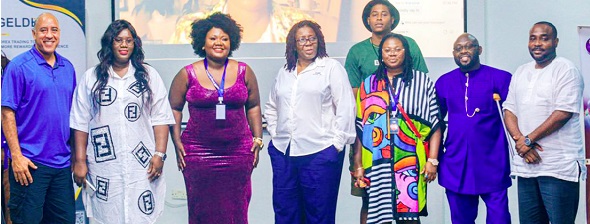 Ms Gifty Annor Sika (3rd from left), Founder, Women in Forex Trading Ghana, with Sheron Palacio (middle), Mayor, Capital Garden City of Belmopan Belize in Central America, and other dignitaries at the event