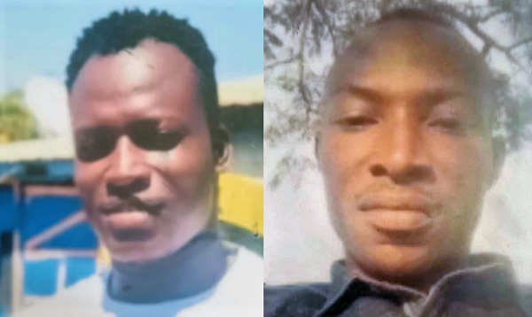 The suspects, Baroug Akwasi and Evans Aguyane