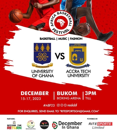 University of Ghana vs. Accra Technical University Clash at 2023 Africa Basketball Festival