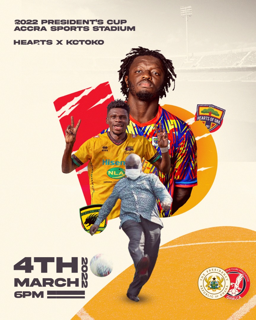 Hearts face Kotoko for President's Cup on March 4