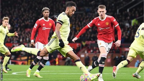 Aubameyang scored seven goals in 15 appearances for Arsenal this season