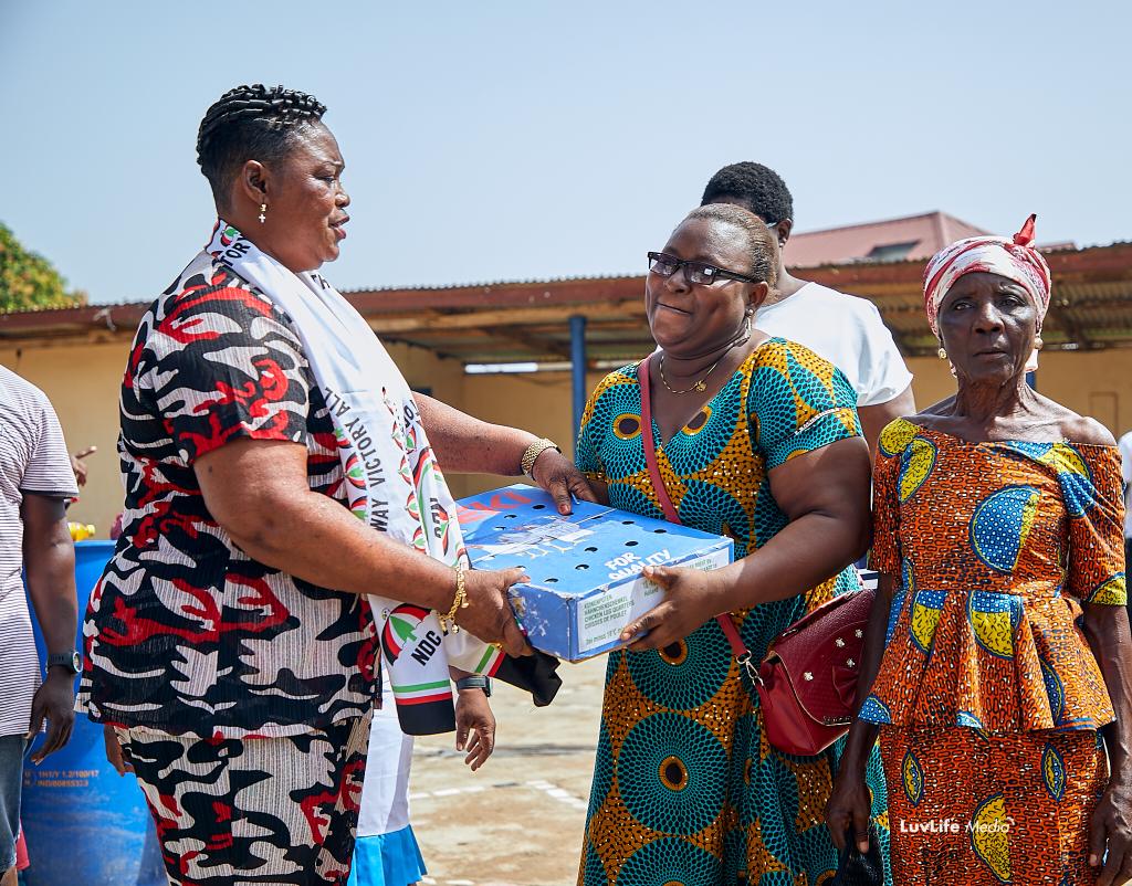 Lower Manya Krobo: NDC Women’s Organiser supports widows
