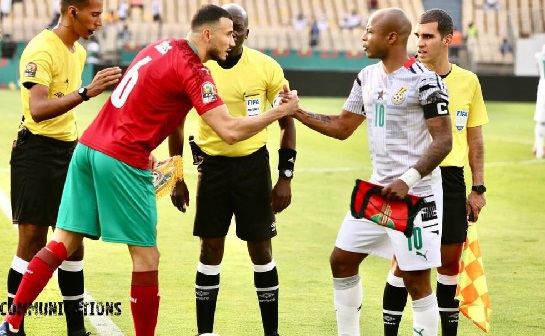 Andre Ayew (right) is confident Ghana will go through to next game