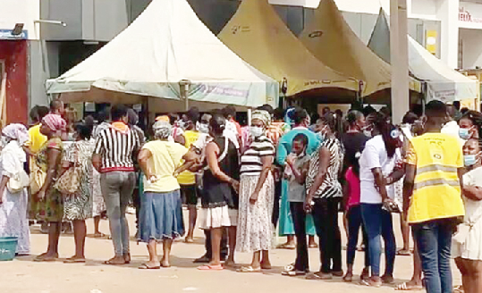 Long queues have characterised the SIM registration exercise