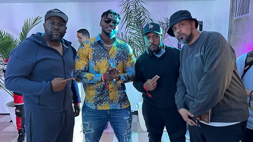 Gambo in US to produce first album, meets American producer Timberland