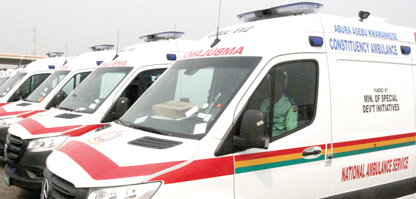 Some ambulances