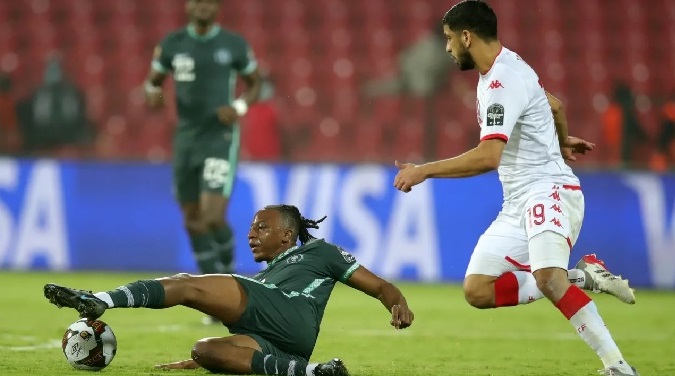 Nigeria conceded in the 47th minute, and the game was made even more difficult after substitute Alexander Iwobi was sent off after the 66th minute.