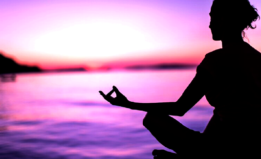 Meditation by a river