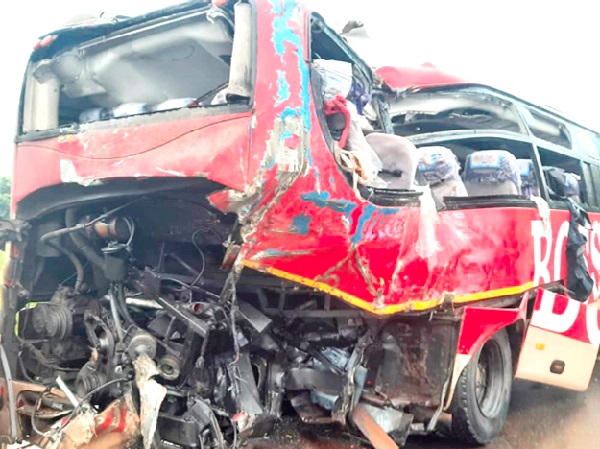 An accident at Gomoa Mampong in the Central Region in August 2021 claimed 10 lives