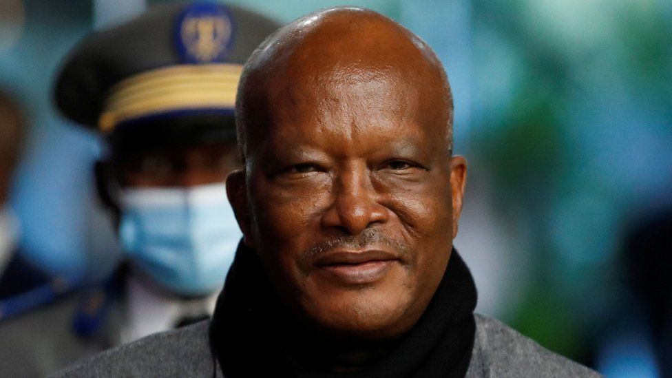 President Kaboré pictured at the Paris Peace Forum in November