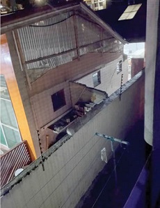  The portion of the bakery near the wall of the resident at McCarthy Hill. Picture: ELVIS NII NOI DOWUONA