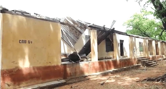  Portions of the buildings destroyed