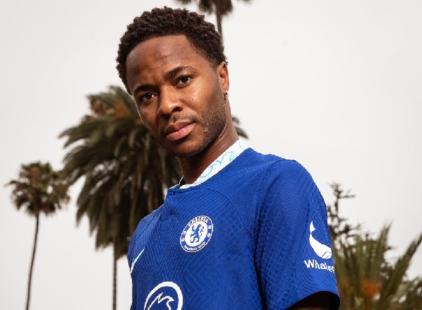 Raheem Sterling was unveiled in the US where Chelsea are based for their pre-season