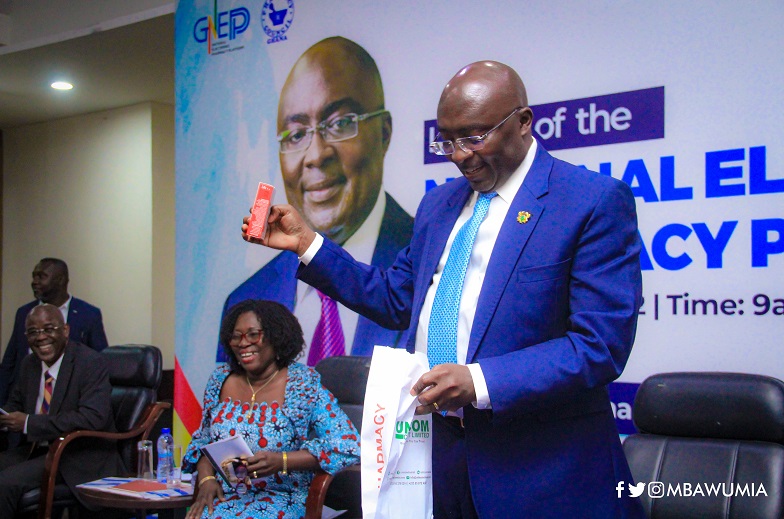 Vice President Dr. Mahamudu Bawumia launching the ePharmacy platform