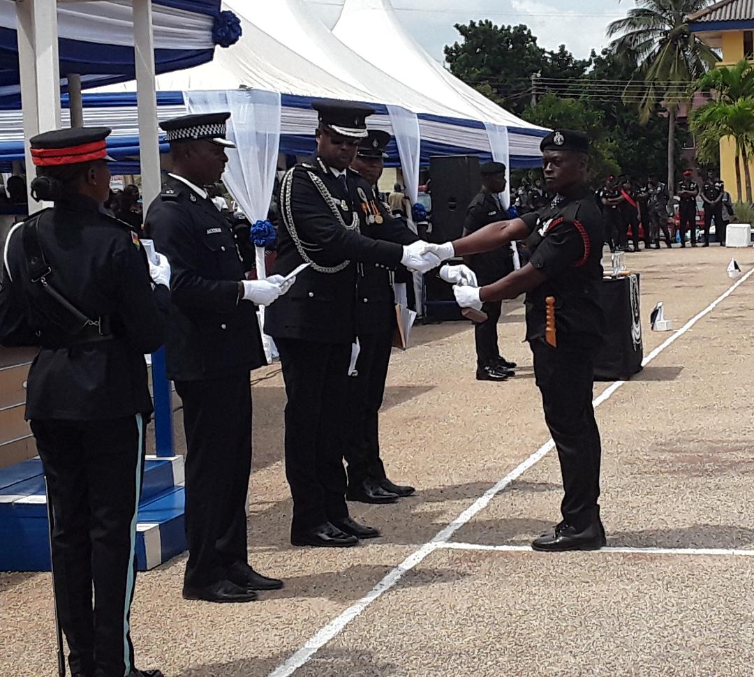 Police recruits: Kofi Boakye's son is one of 9 best under cadets recruits