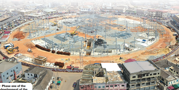 Phase one of the redevelopment of the Takoradi Market Circle is near completion