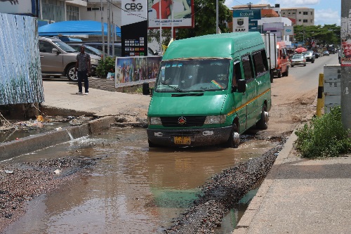 Rains batter Accra roads