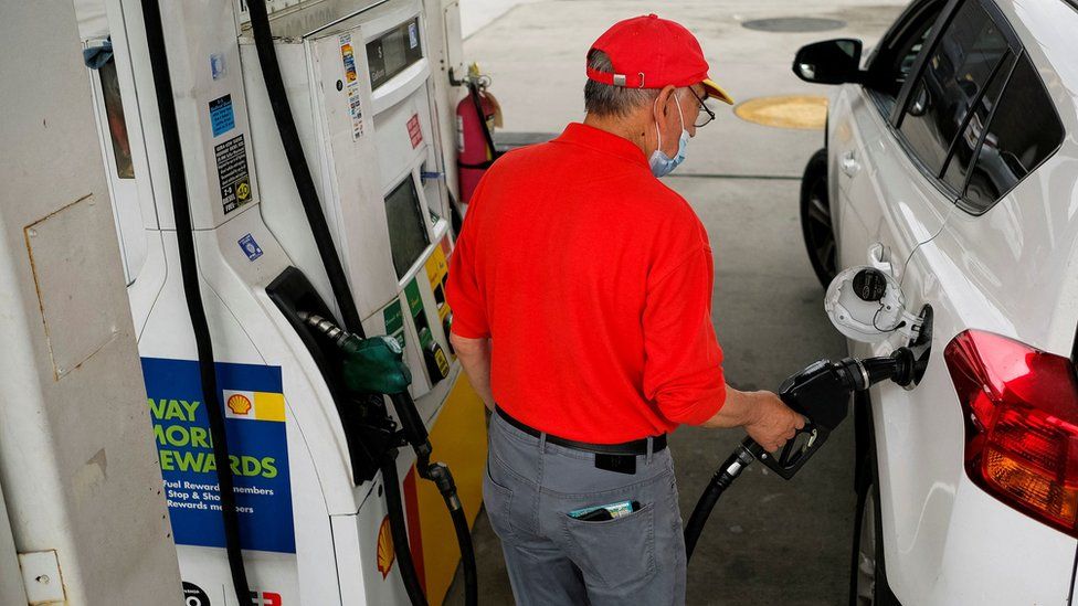 The average petrol price in the US has hit $5 a gallon, creating a political problem for President Joe Biden