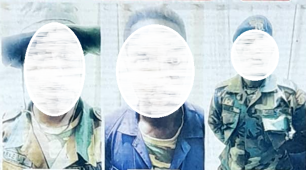  Police arrest 3 soldiers, accomplice for robbery