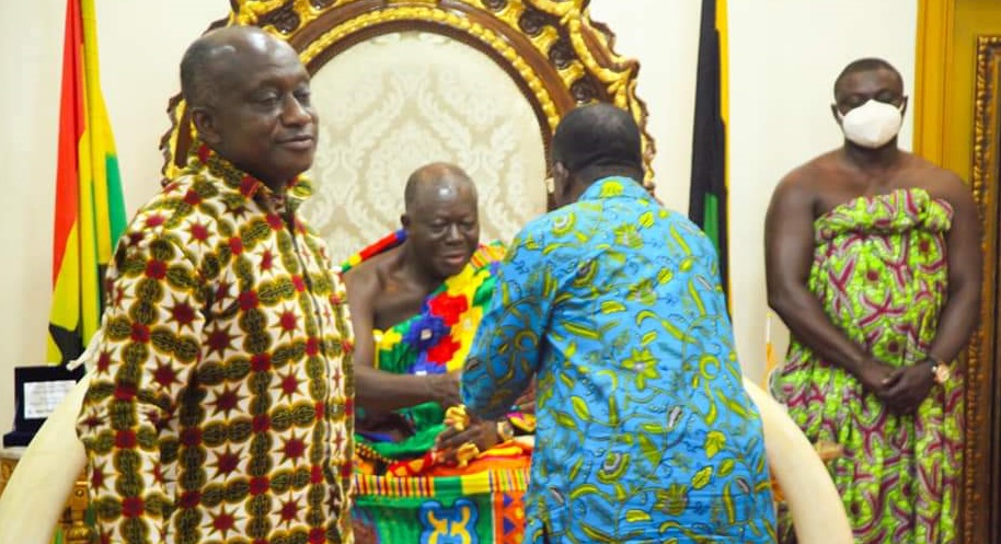 Work hard to avert food crisis - Otumfuo charges Agric Minister