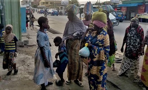  Some of the street beggars. Picture: Suleiman Mustapha