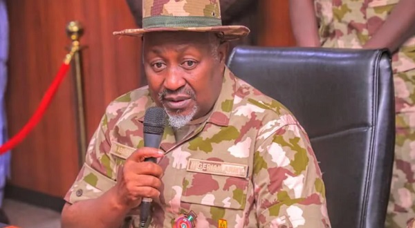 Nigeria's defense minister Mohammed Badaru Abubakar