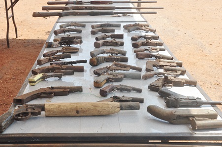 Some locally manufactured guns