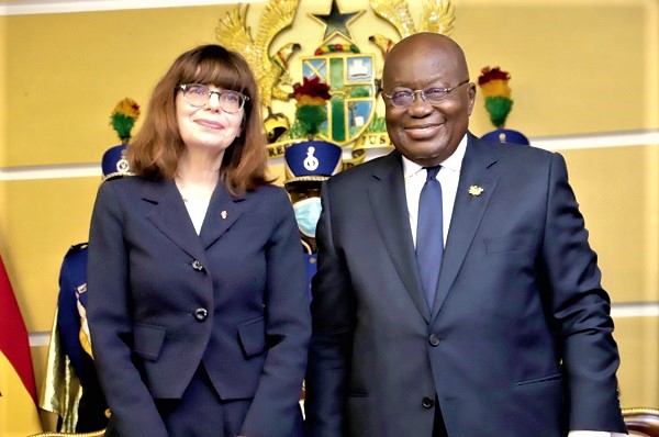 President Akufo-Addo with Bernice Owen-Jones (left), Australian High Commissioner to Ghana President Akufo-Addo with Bernice Owen-Jones (left), Australian High Commissioner to Ghana