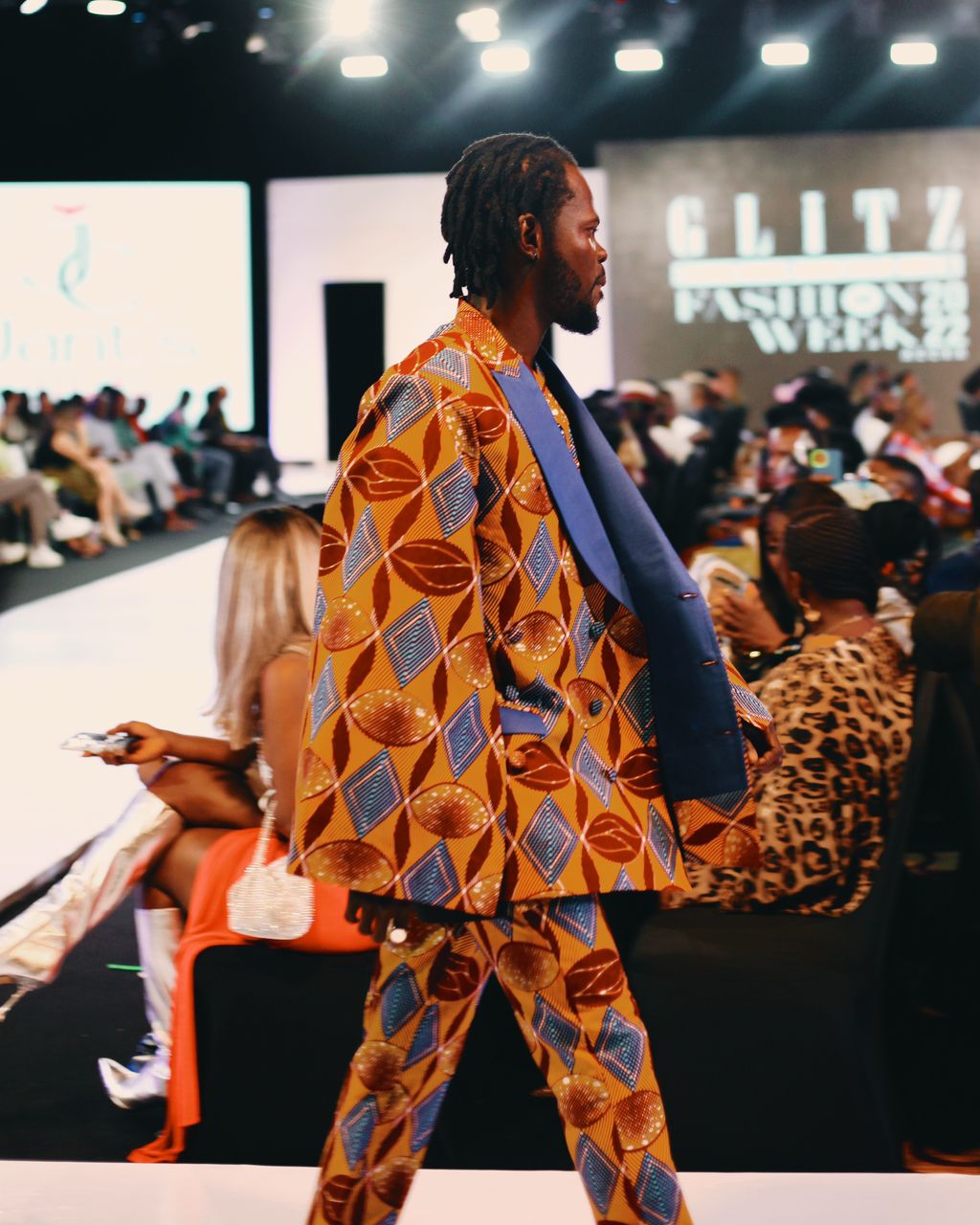 Fameye walks the runway at Glitz Africa Fashion Weekend