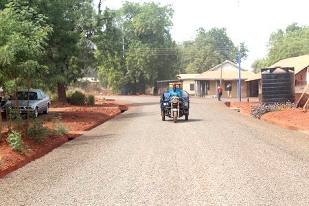  A portion of the tarred roads in Gambaga  
