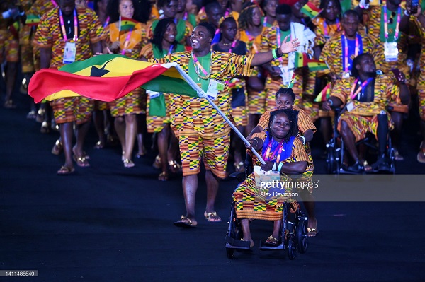 Team Ghana at the opening ceremony