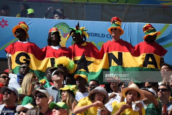 Fans from Ghana