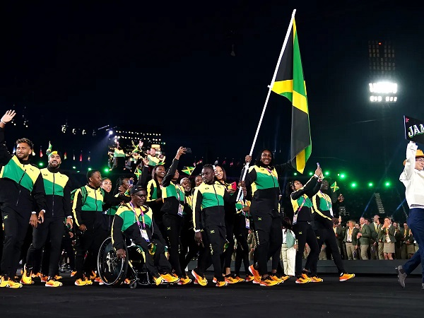 Team Jamaica at the opening ceremony