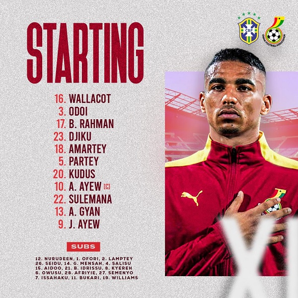 lineup Black Stars lineup